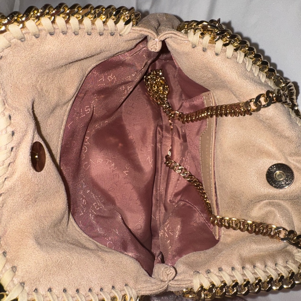 Stella McCartney Small Falabella Bag Beige - Picture 3 of 4